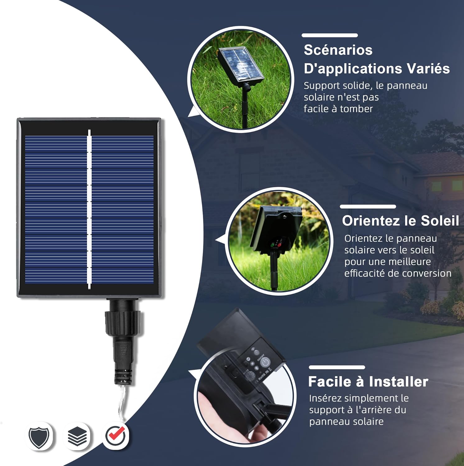 jardinite - tonnelle jardin double toit alu - 3,65x4,25m rideaux moustiquaire guirlande solaire