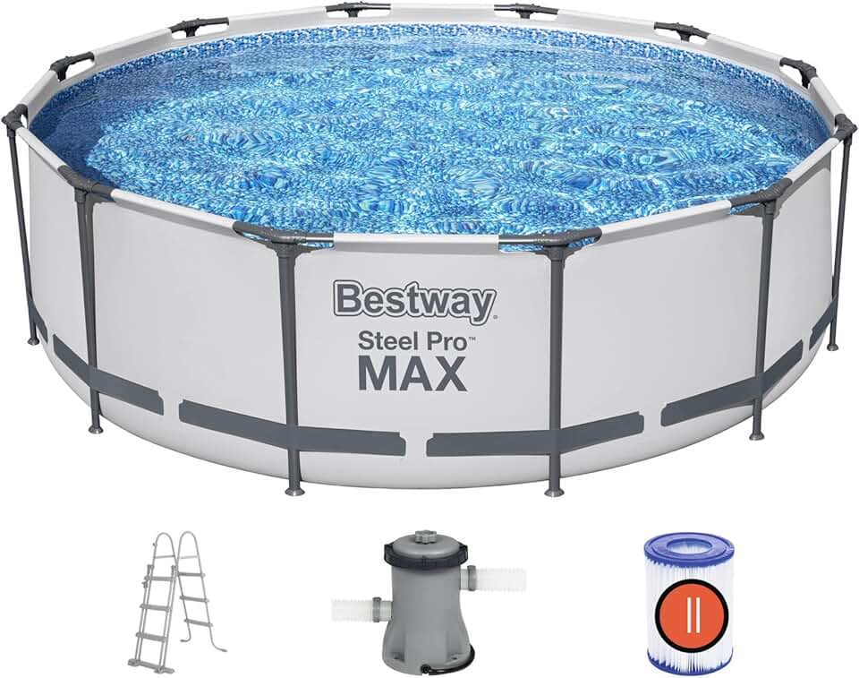 jardinite - Steel Pro Max série - 3,66 x 1,00 m - kit piscine robuste