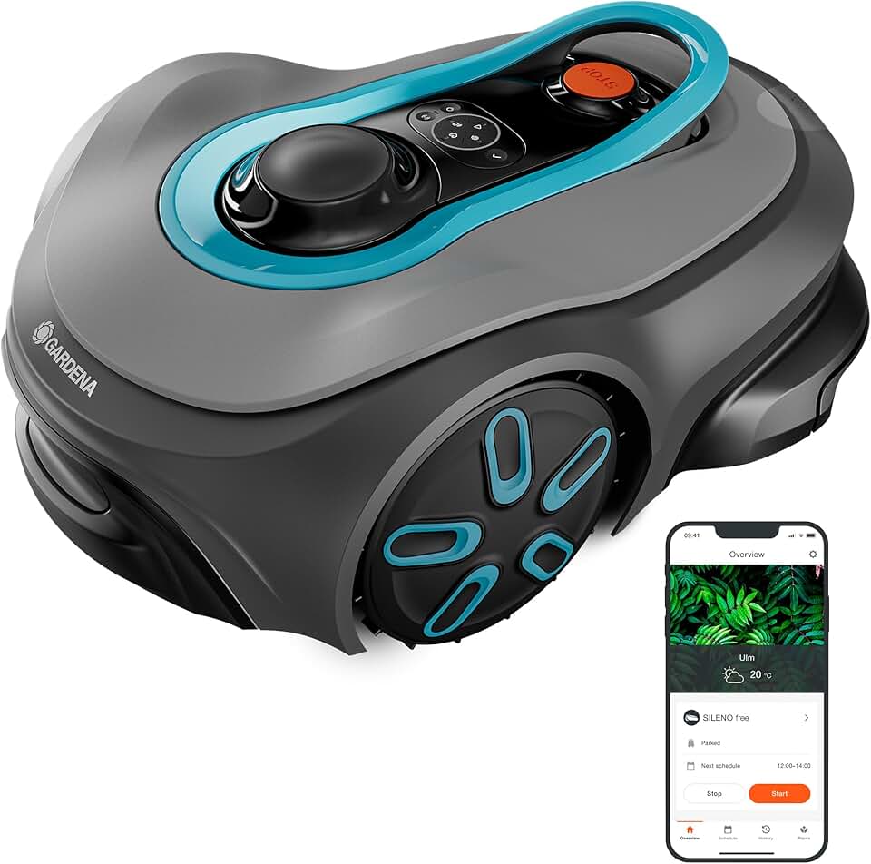 jardinite - Smart SILENO Free Set - 750 m² - tondeuse robot silencieuse, Lona, sans fil périphérique - 19924-47