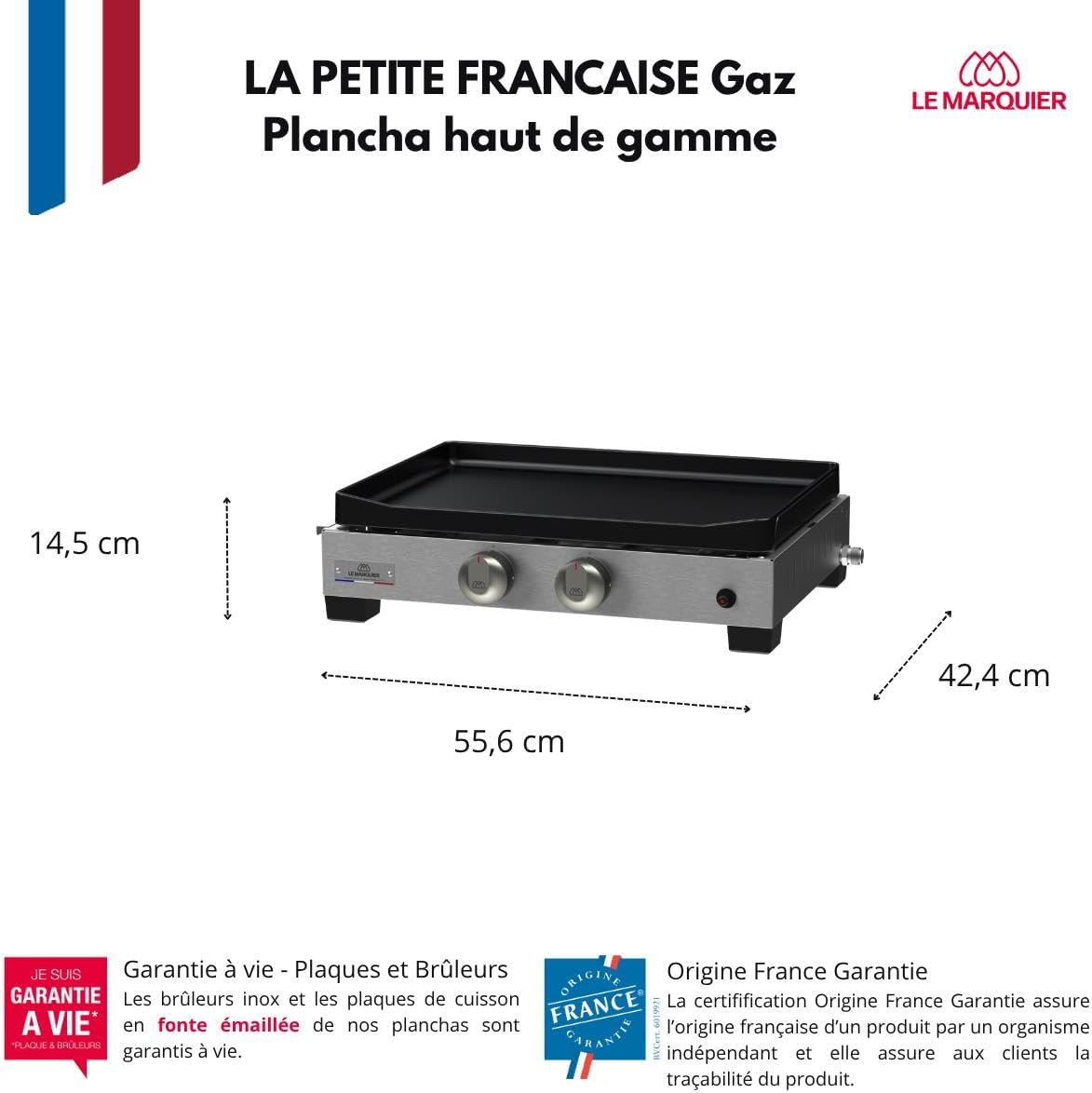 jardinite - Plancha La Petite Francaise - gaz - 250