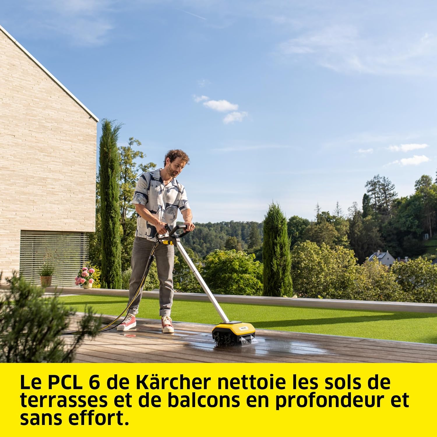 jardinite - PCL 6 - 300 mm - nettoyeur terrasse, pression 10 bar, rotation 600-800 TR/Min, PCL6