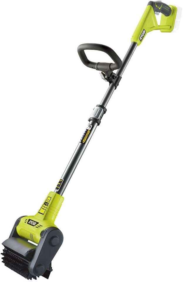 jardinite - Nettoyeur sol One+ 18V - 16,2 cm - Brosse nylon, poignée ergonomique - RY18PCB-0
