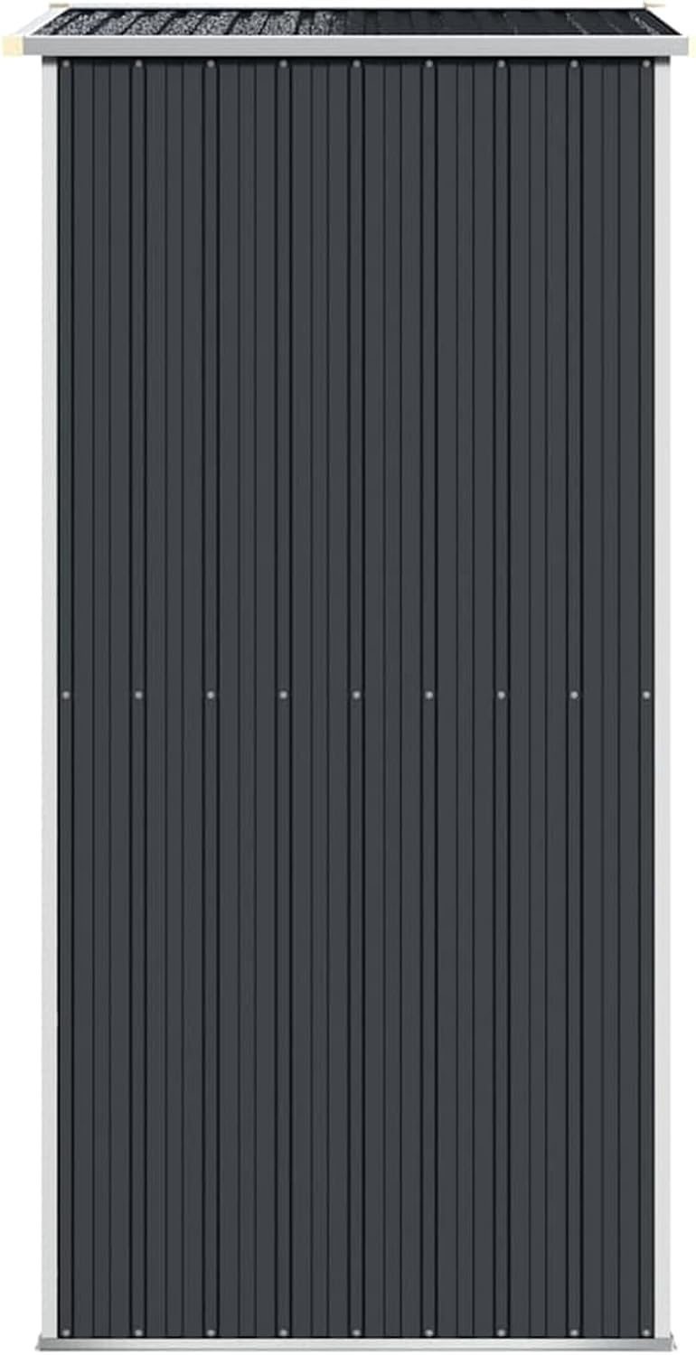 Abri de jardin extérieur acier galvanisé 192x108x223cm, anthracite