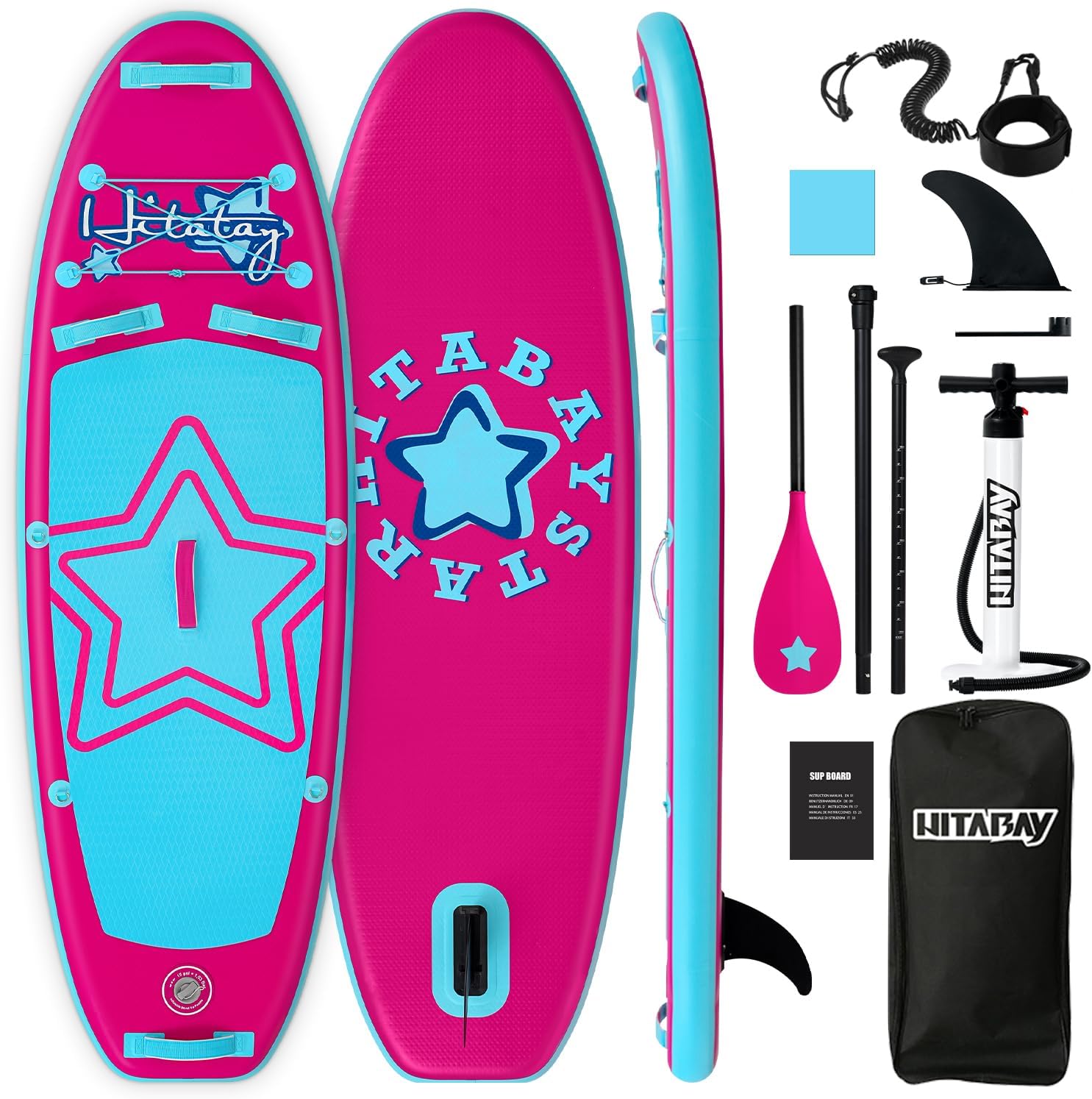 Planche de Surf Gonflable - Accessoire Complet Stand Up Paddle Board Gonflable pour Enfant Jeunesse