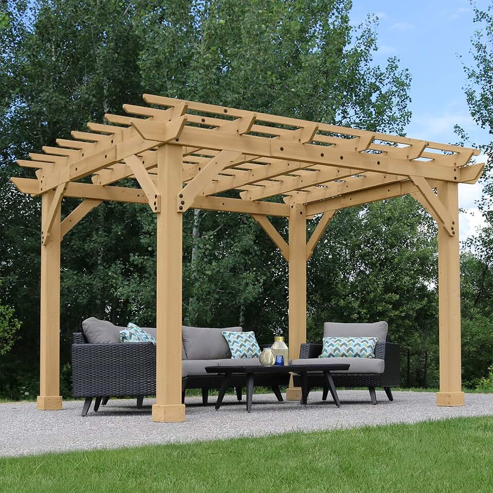 jardinite - Pergola série classique - 10x12 ft - structure en bois premium