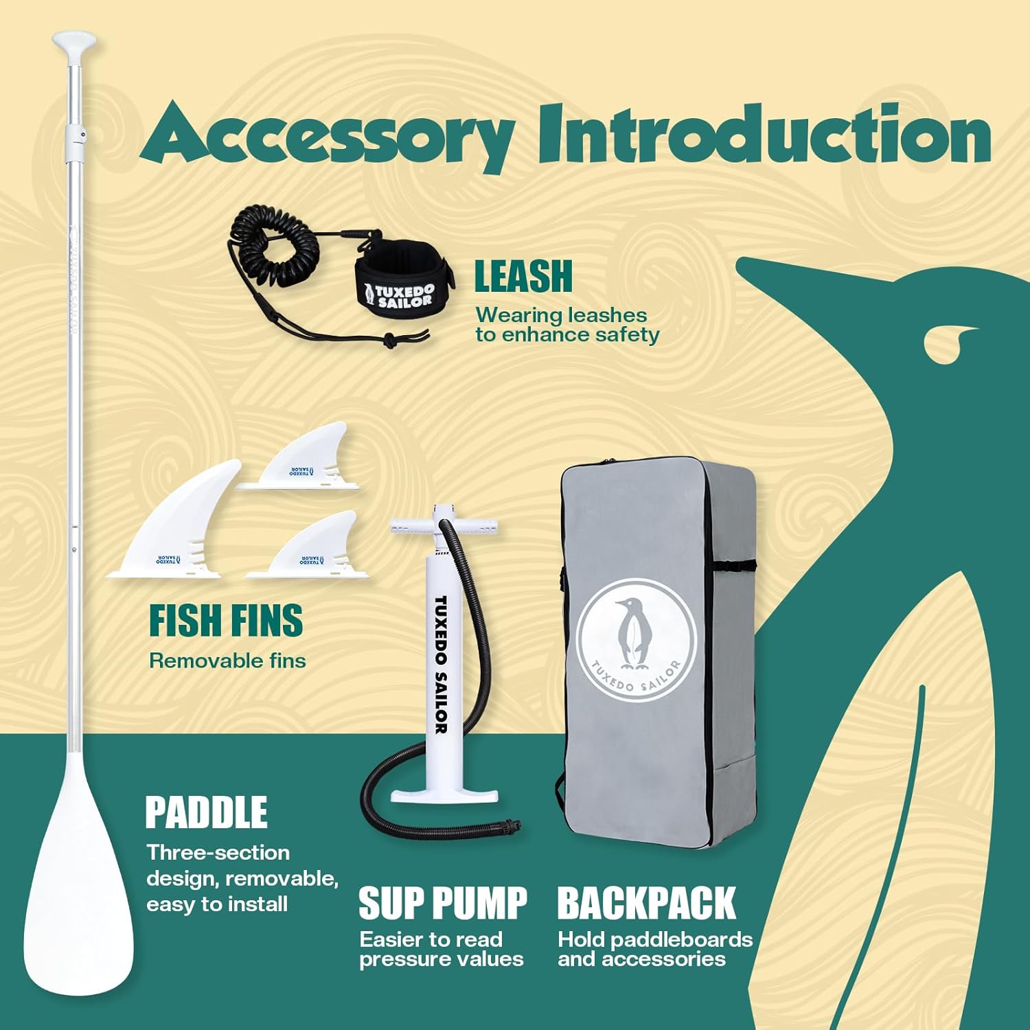 jardinite - Paddle gonflable adulte - planche SUP avec accessoires complets