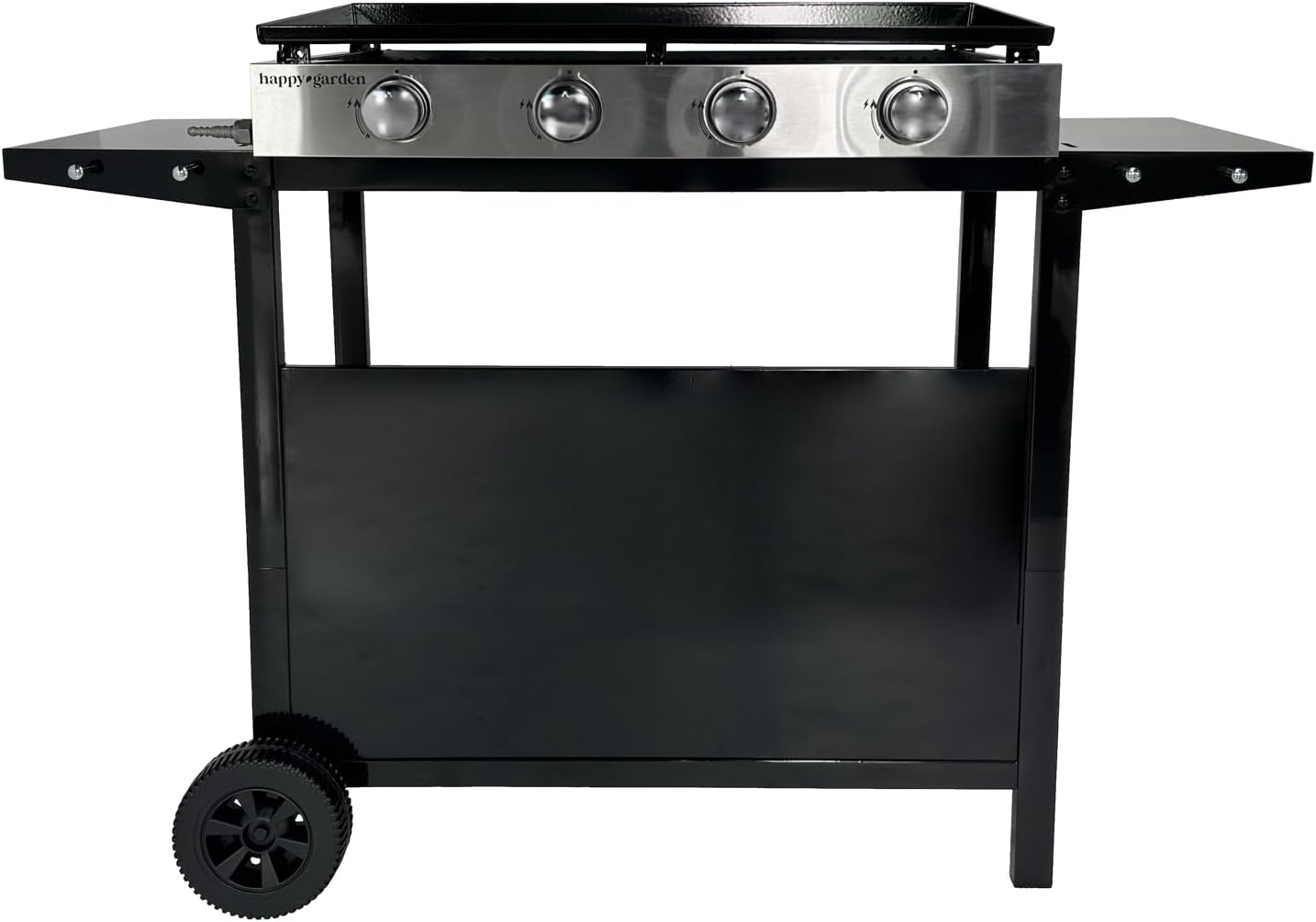jardinite - Plancha Mérida 4 brûleurs avec chariot - gaz - 78x41 cm