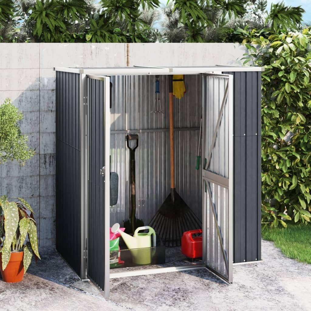 Abri à Outils de Jardin Anthracite 161x89x161cm Acier galvanisé, Maison & Jardin, Pelouses & Jardins, Vie en extérieur, Structures extérieures, Cabanes & abris de Jardin, Anthracite, (Poids 29.62KG)