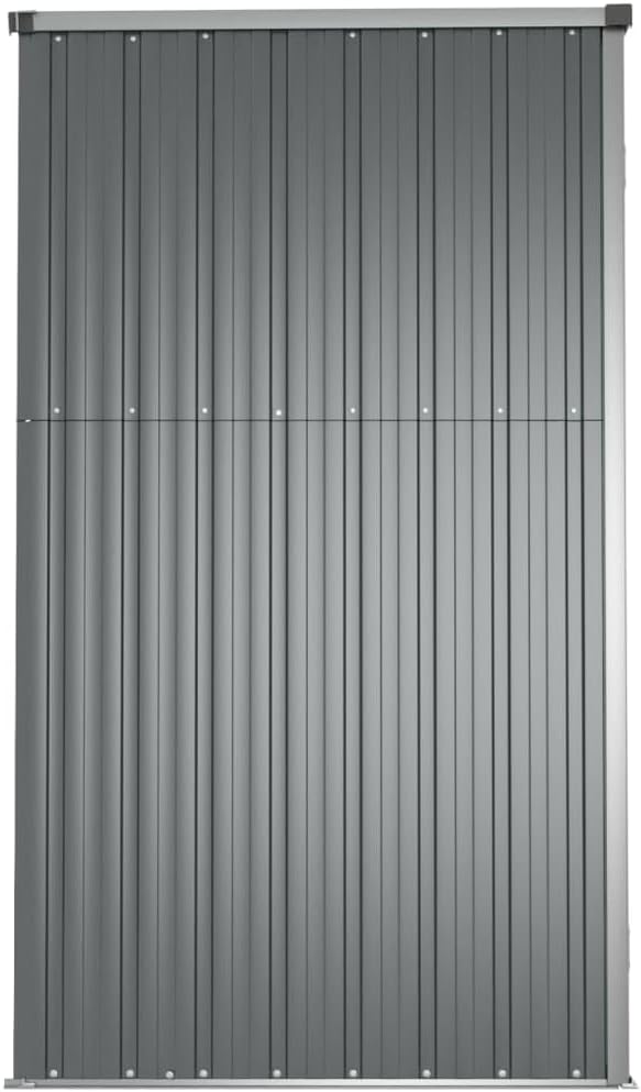 jardinite Abri à Outils de Jardin Gris 225x89x161 cm Acier galvanisé, Maison & Jardin, Pelouses & Jardins, Vie en extérieur, Structures extérieures, Cabanes & abris de Jardin, Gris, (Poids 36.62KG)