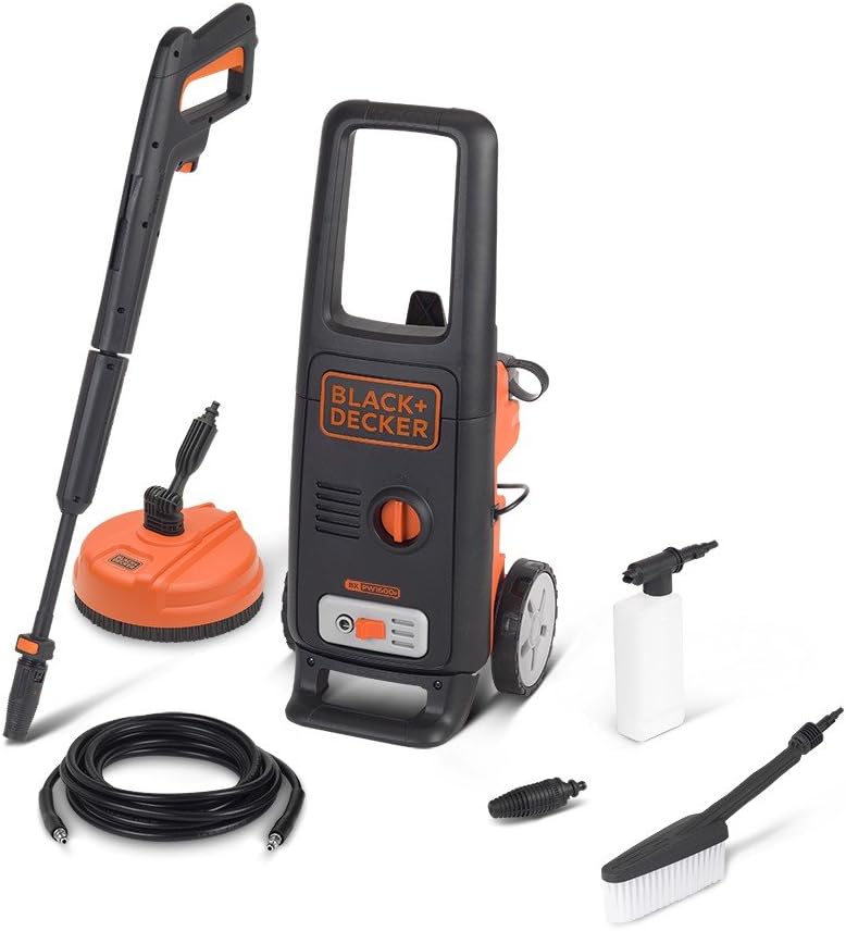 jardinite Nettoyeur Haute Pression BXPW1600PE avec Patio Cleaner et Brosse Fixe (1600 W, 125 Bar, 420 l/h)