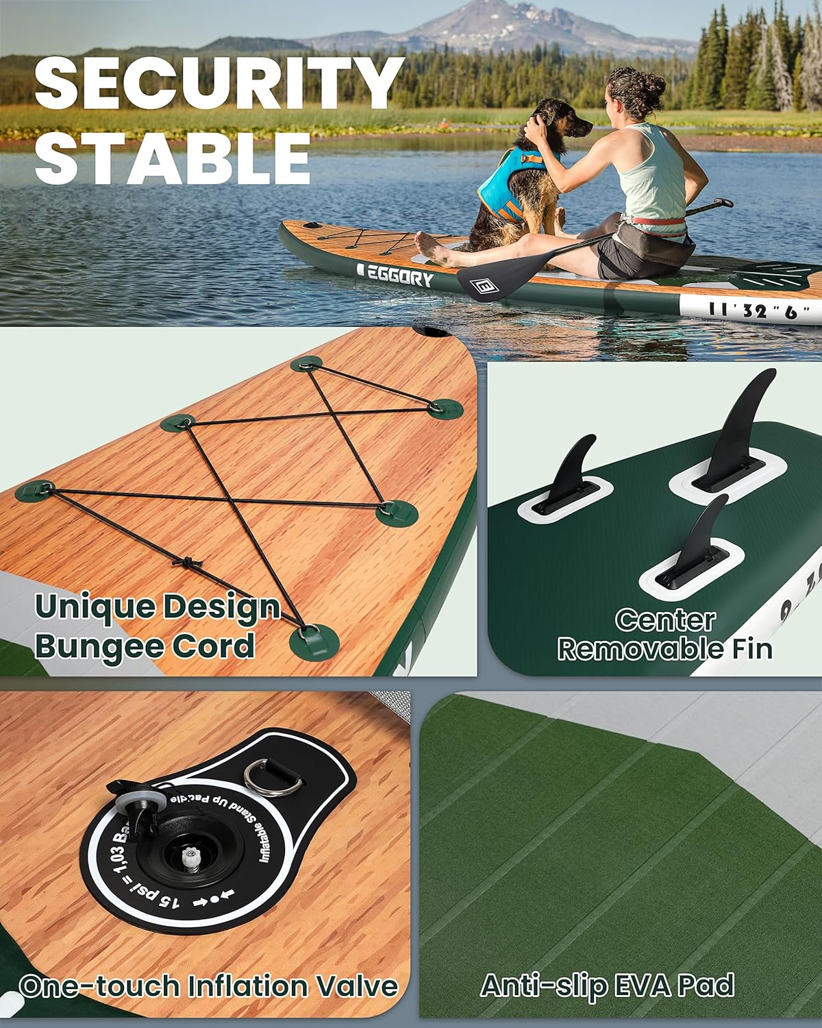 Stand Up Paddle Gonflable - accessoires complets, pompe, sac à dos