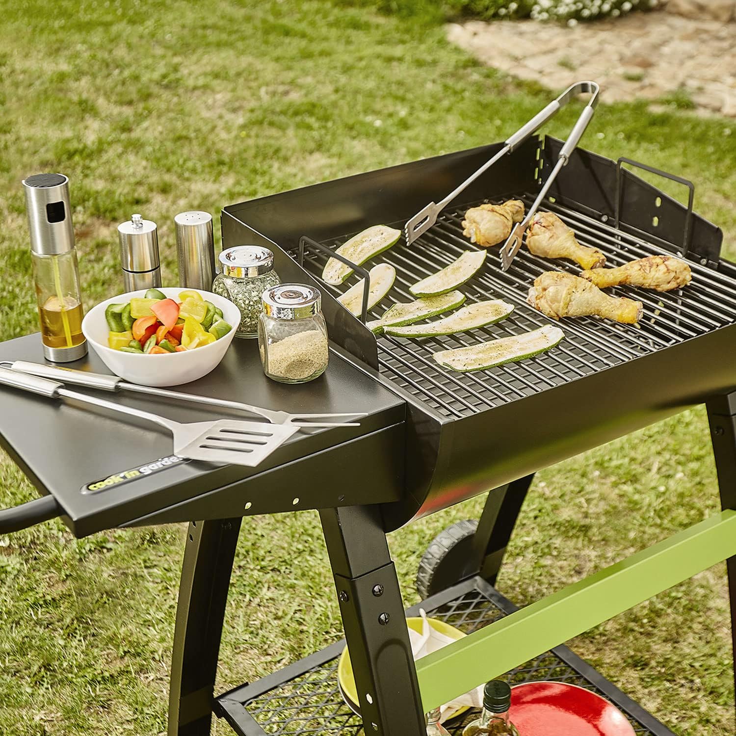 jardinite - Barbecue TONINO 50 - acier - ventilation, 4-6 pers.