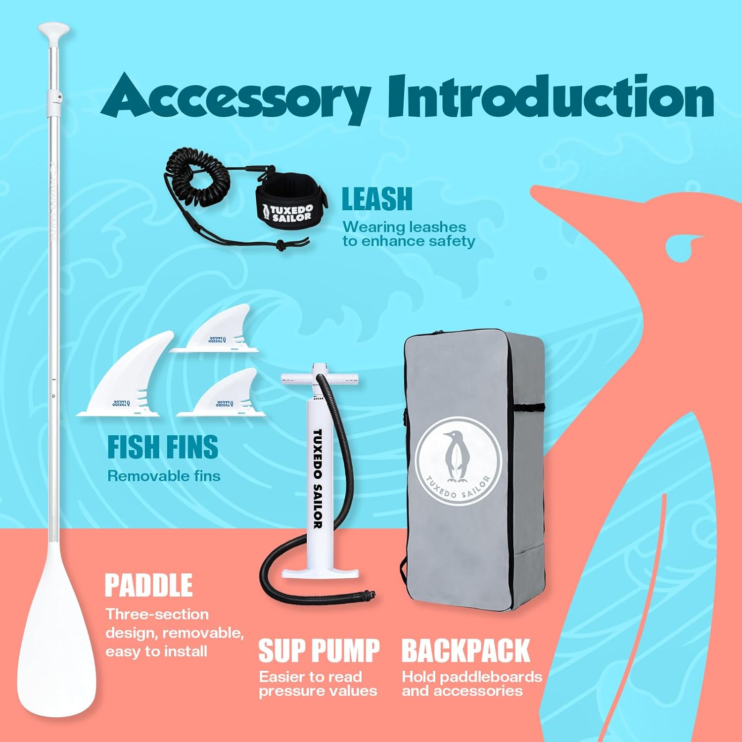 jardinite - Paddle Gonflable Adulte - SUP 320 cm - avec accessoires complets