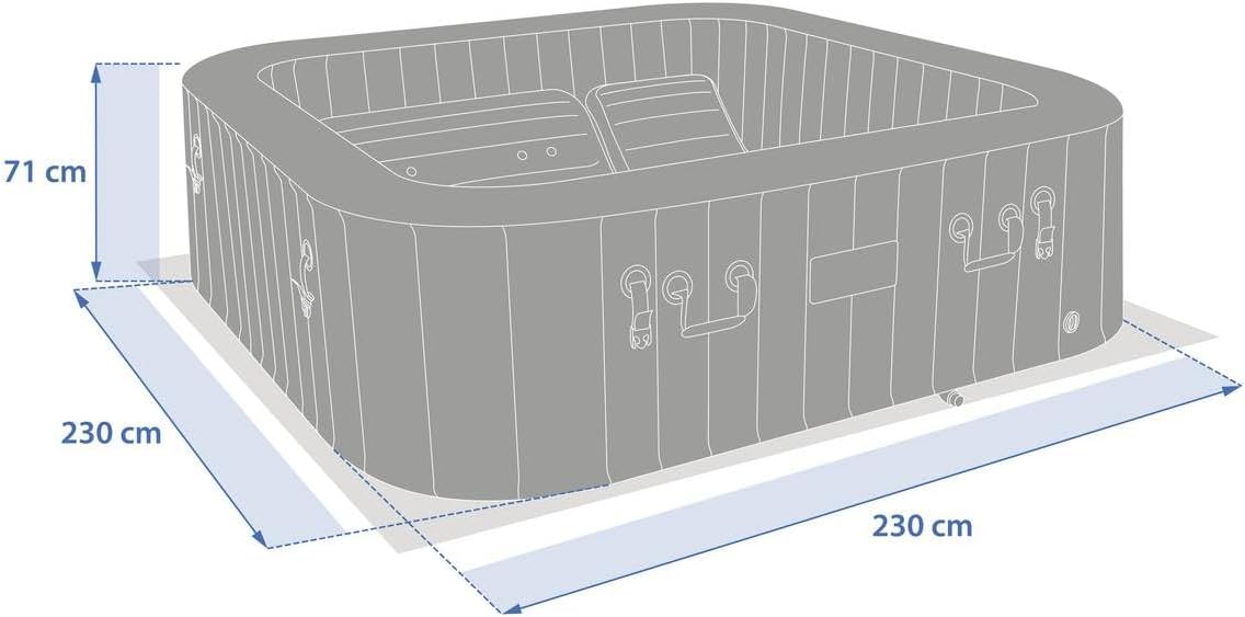 jardinite - Spa Comfy 5p - 293x230x71cm - 10 hydrojets, WiFi