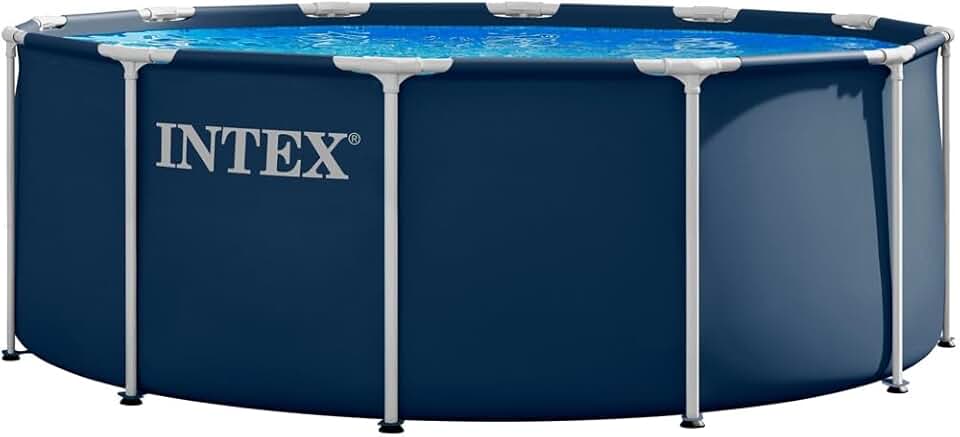 jardinite - Piscine cadre métal Marine série - 3,66x1,22m - bâche, échelle, cadres 28930GH