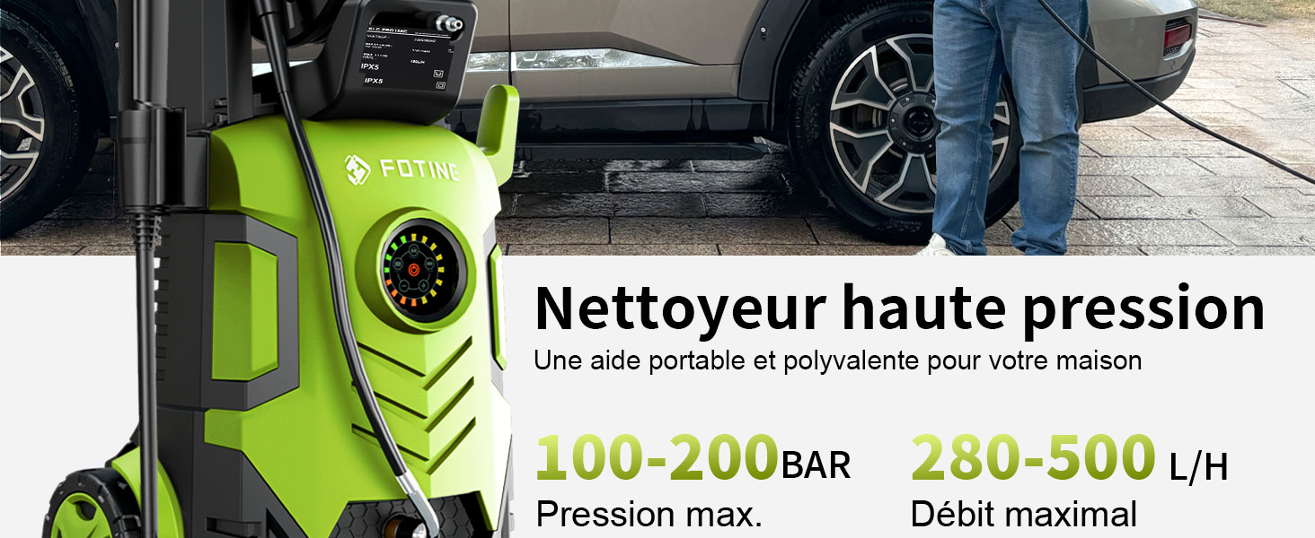 Les images techniques ou pédagogiques montrant des informations relatives à la pression avec des superpositions de texte semblent être des spécifications ou des directives du produit.