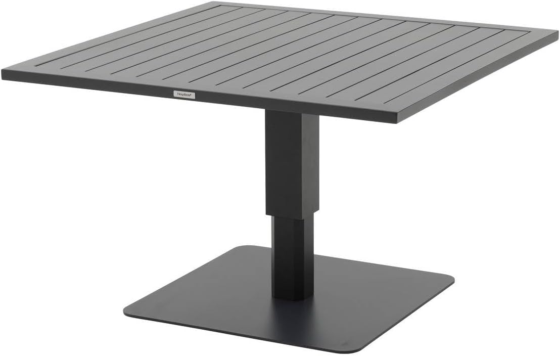 jardinite - Salimia - table carrée relevable 110x110x69cm - aluminium