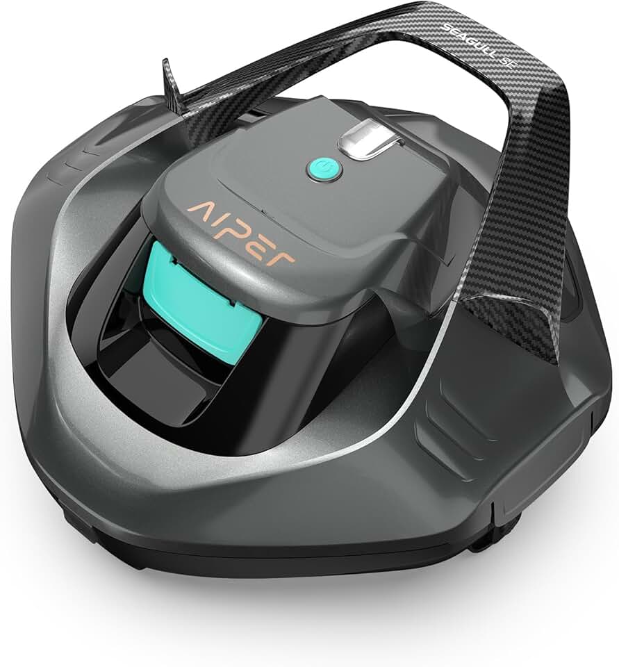 jardinite - Robot piscine série autonome - 80 m² - 90 min sans fil, 2 moteurs