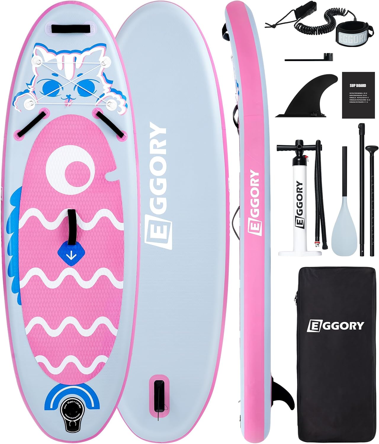 Planche de Paddle Gonflable - kit complet, pompe, sac, sangle