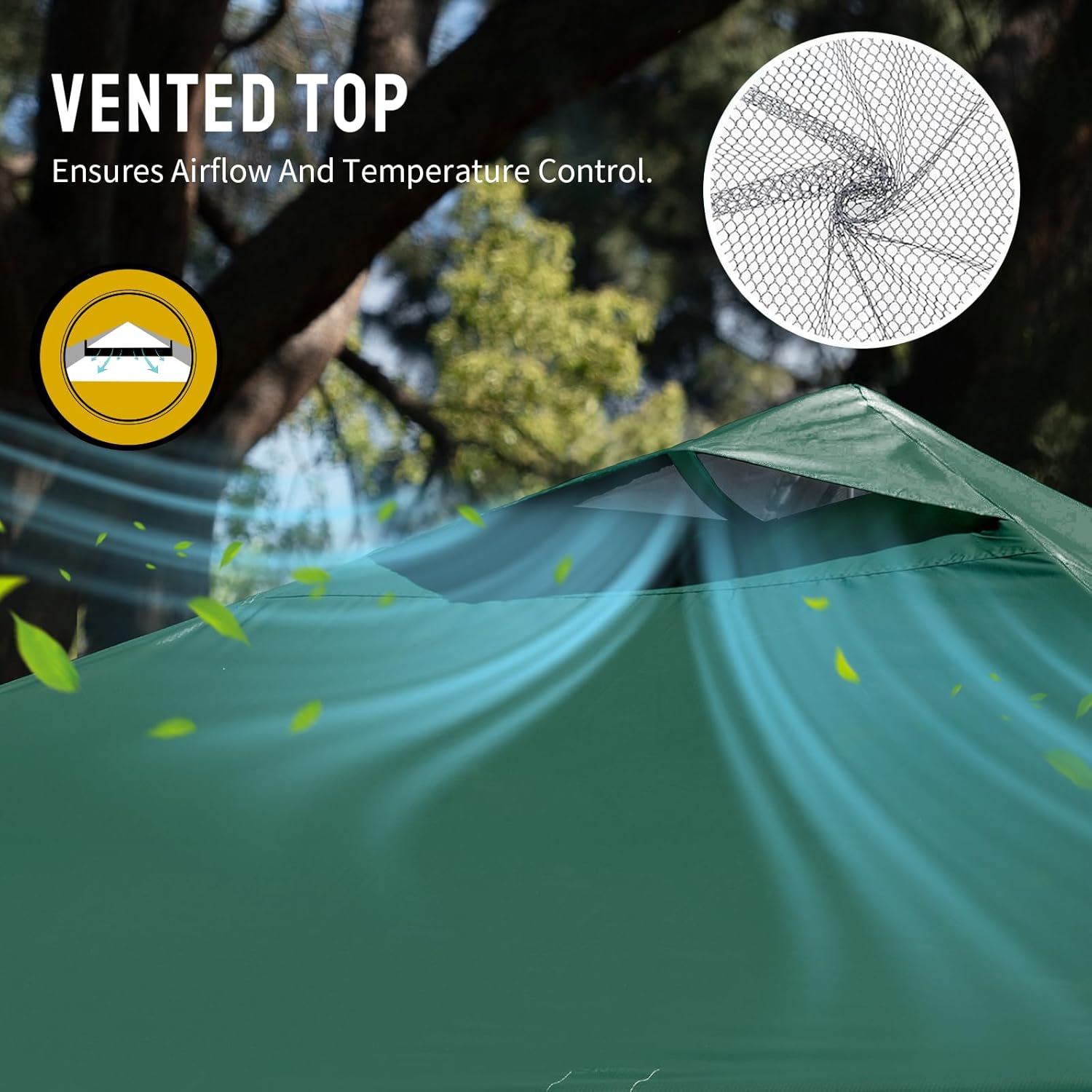 jardinite - tonnelle pliante - 3x3m - imperméable, UPF 50+, vert, sac