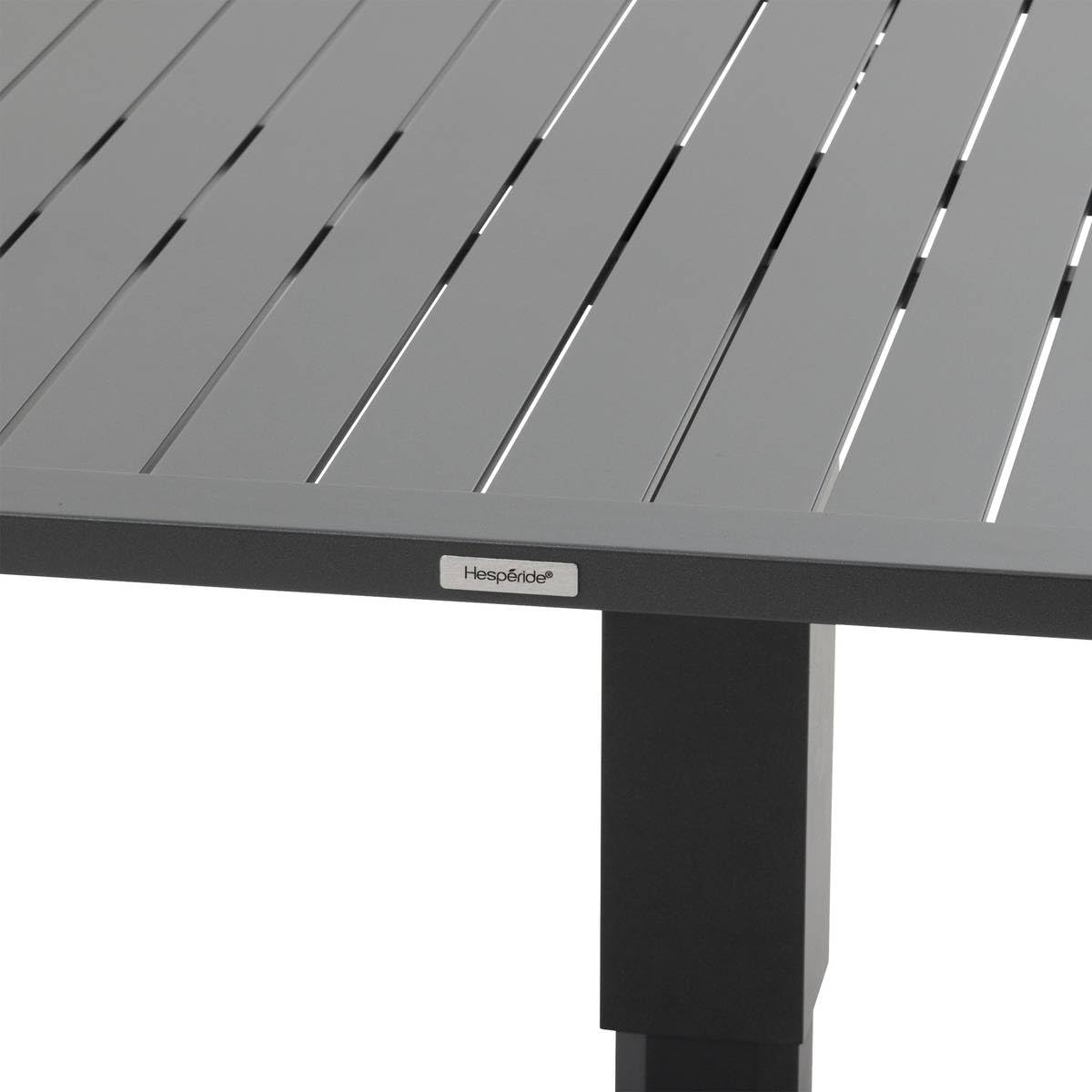jardinite - Salimia - table carrée relevable 110x110x69cm - aluminium