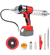 jardinite Pompe à graisse sans fil pour Milwaukee M18 18V Batterie - 13000 PSI Electrique Graisse 650ml ...