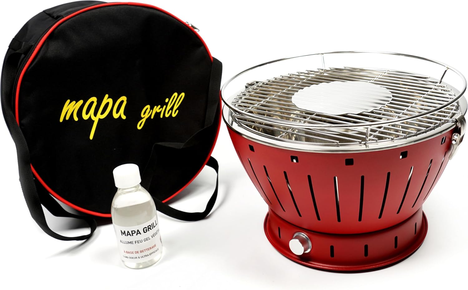 jardinite - Barbecue portable 35cm - charbon - sans fumée