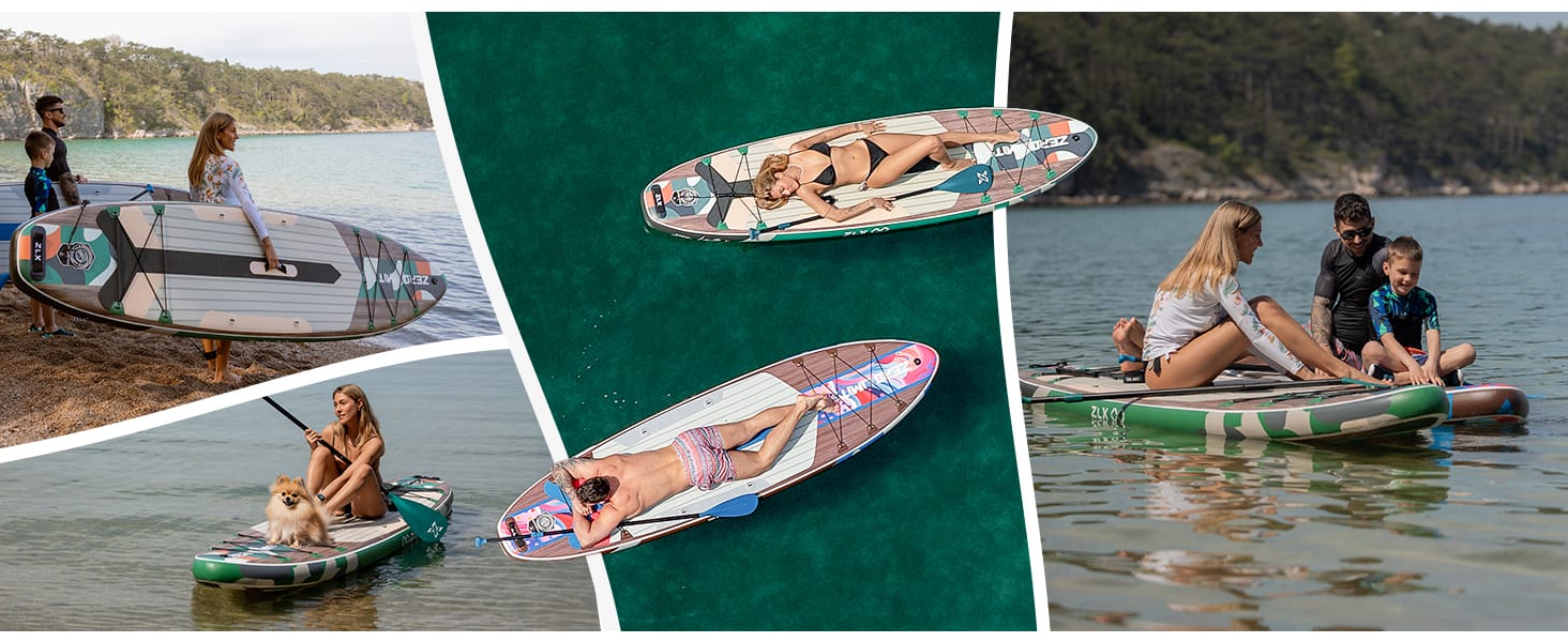 ZLX Gonflable Stand up Paddle Sup Board pour Les Adolescents