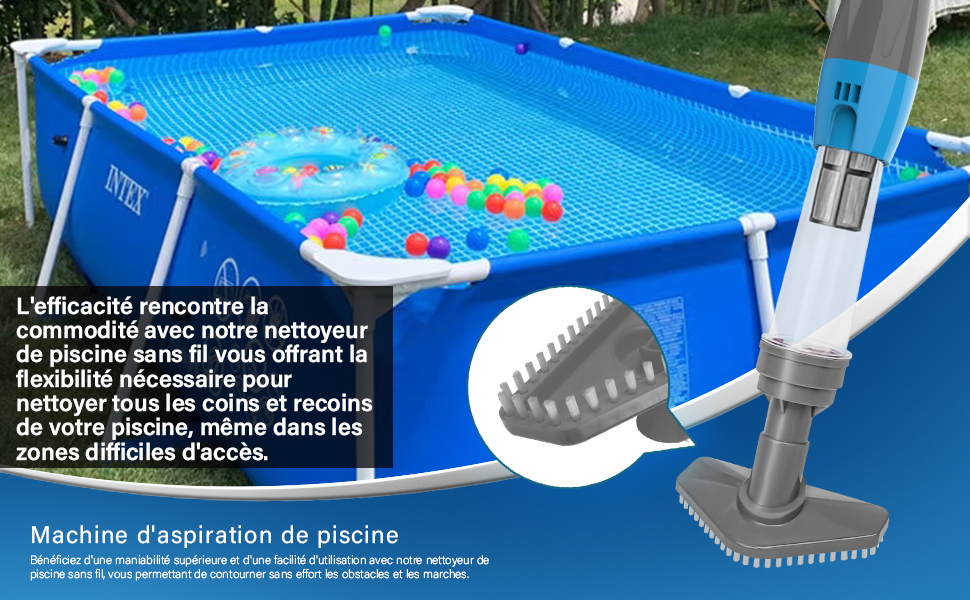 Aspirateur de Piscine sans Fil