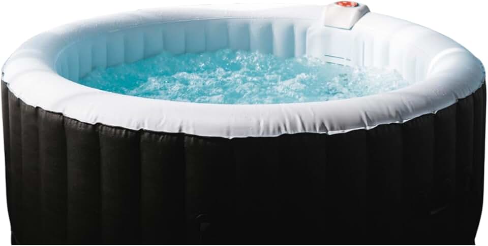Spa Gonflable 4 Places Rond Ospazia - Diamètre : 185 cm - Filtre et bâche Inclus