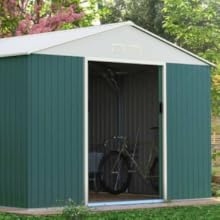 Abri de jardin métal &amp;amp;amp;#34;Rosas&amp;amp;amp;#34; 10.85 m² avec abri bûche