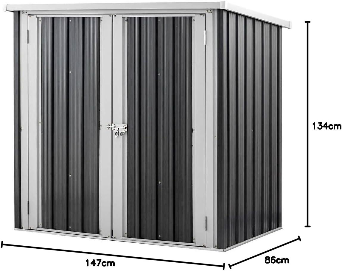 jardinite - Bohio XXS - 147x86x134 cm - Abri 1 m², base incluse