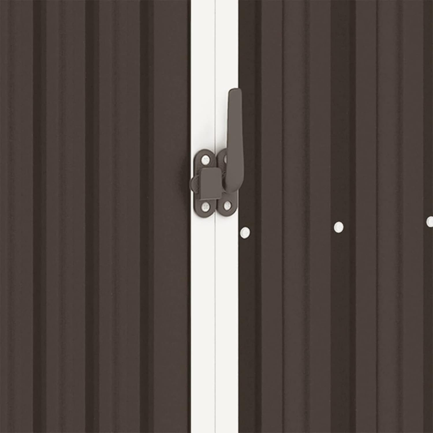 Abri à bois de jardin – 245x98x159 cm – acier galvanisé marron – grande capacité