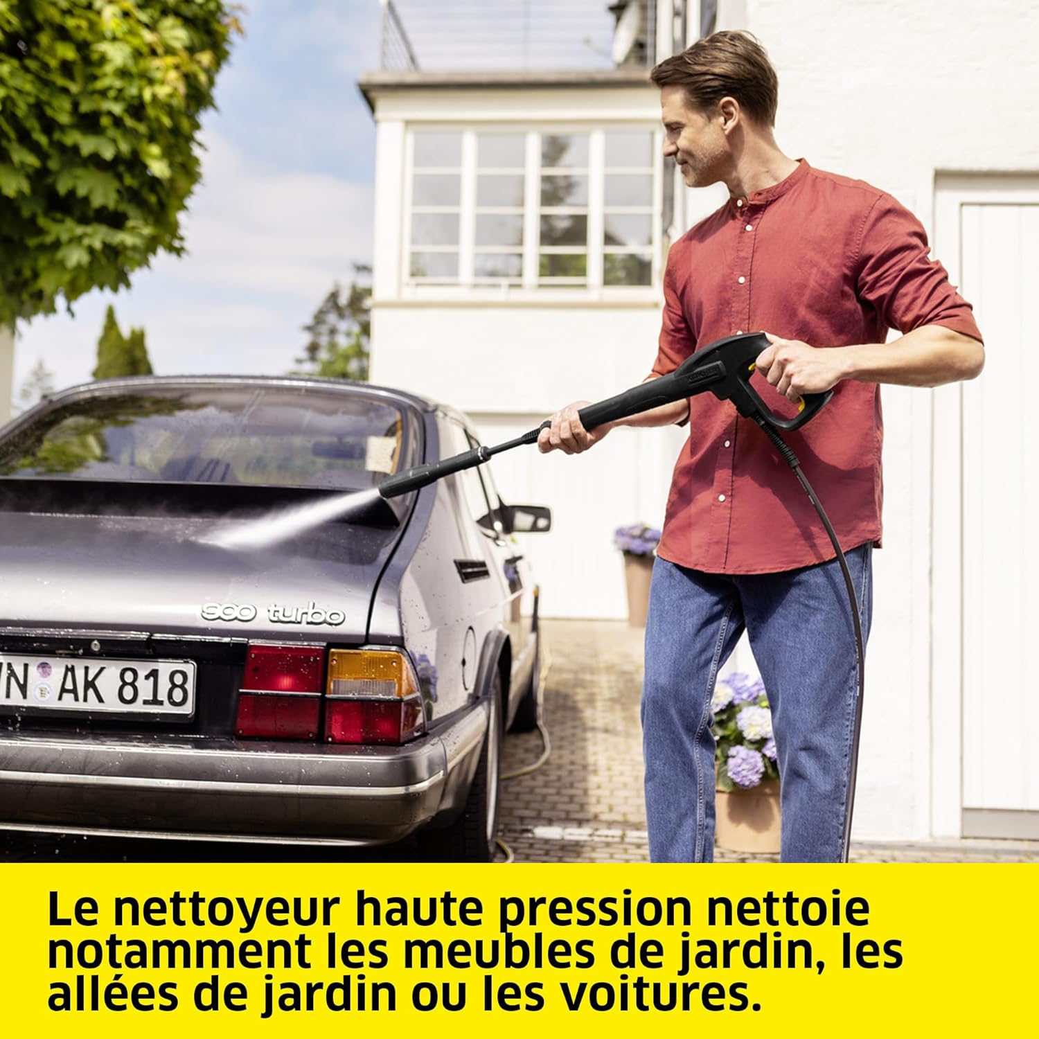 jardinite - nettoyeur haute pression K 4 - 130 bar, 420 l/h, 30 m²/h, accessoires - K 4 FJ