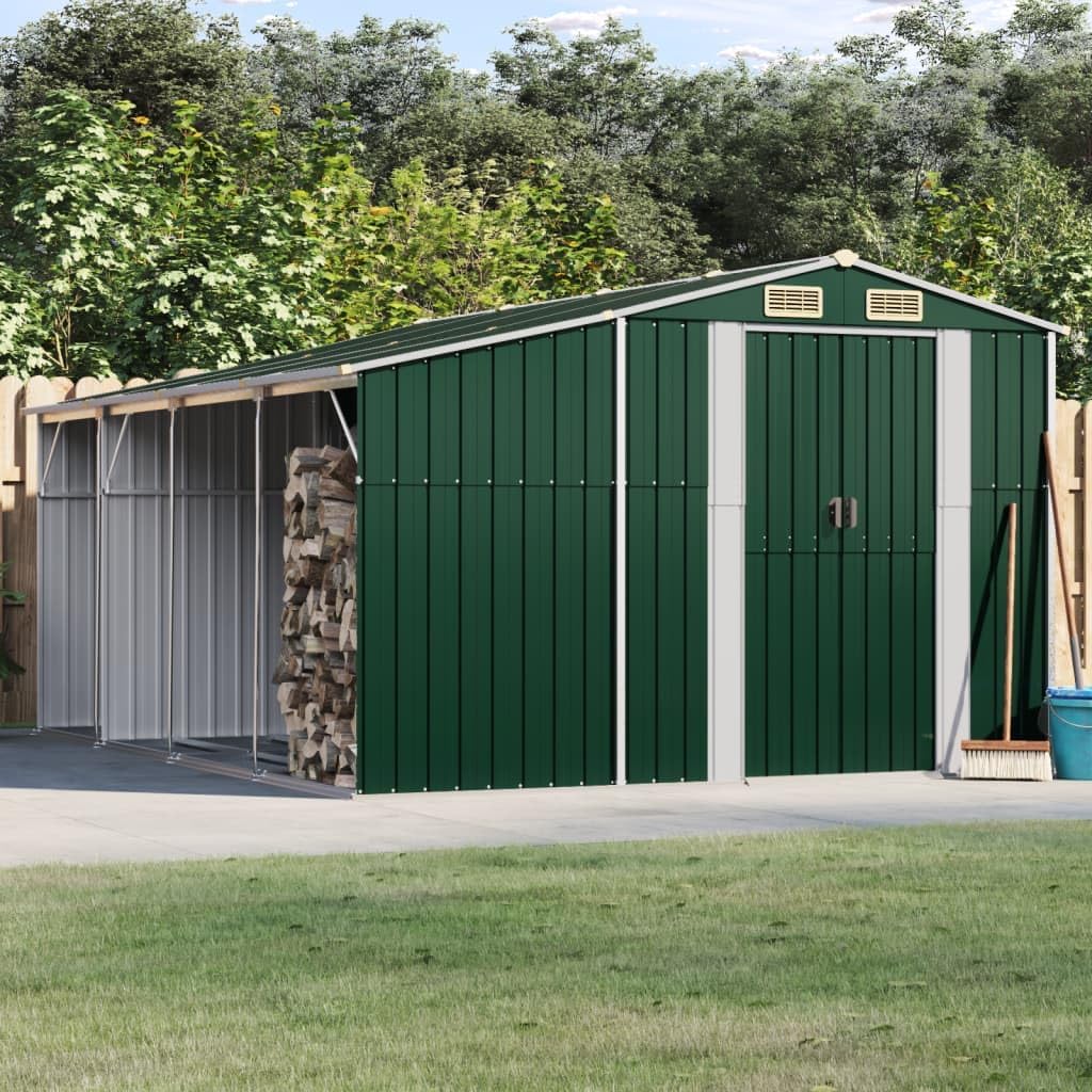 Abri de Jardin - modèle standard - 277x365,5x179 cm - Acier galvanisé, abri de stockage et outils de jardin