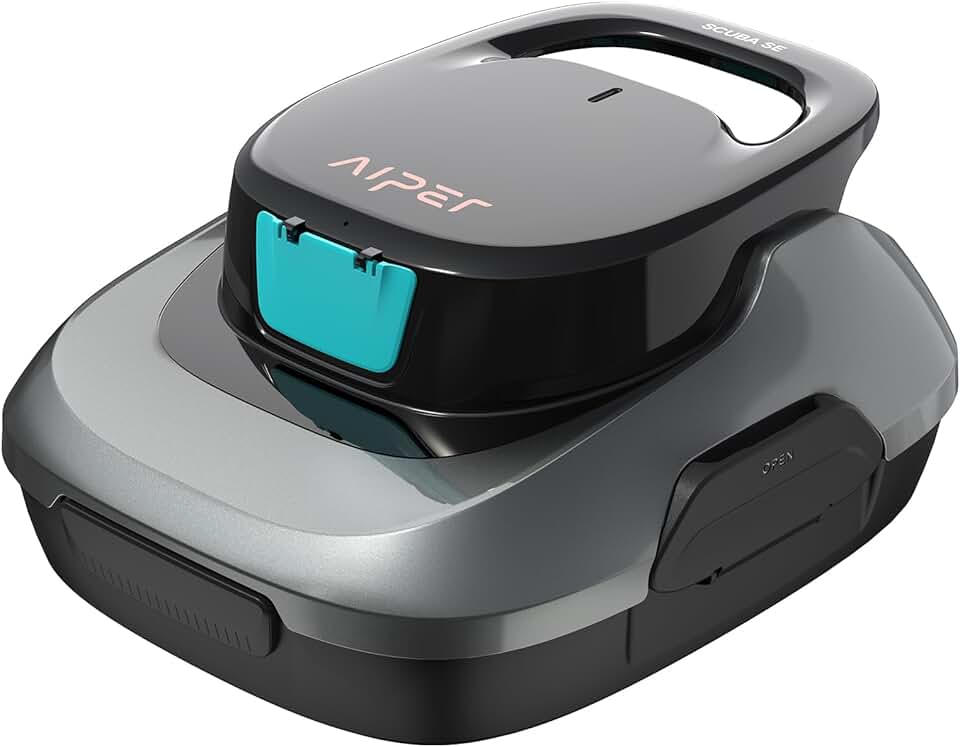 jardinite - Scuba SE - dimensions compactes - aspirateur piscine sans fil, autonomie 90min, auto-stationnement