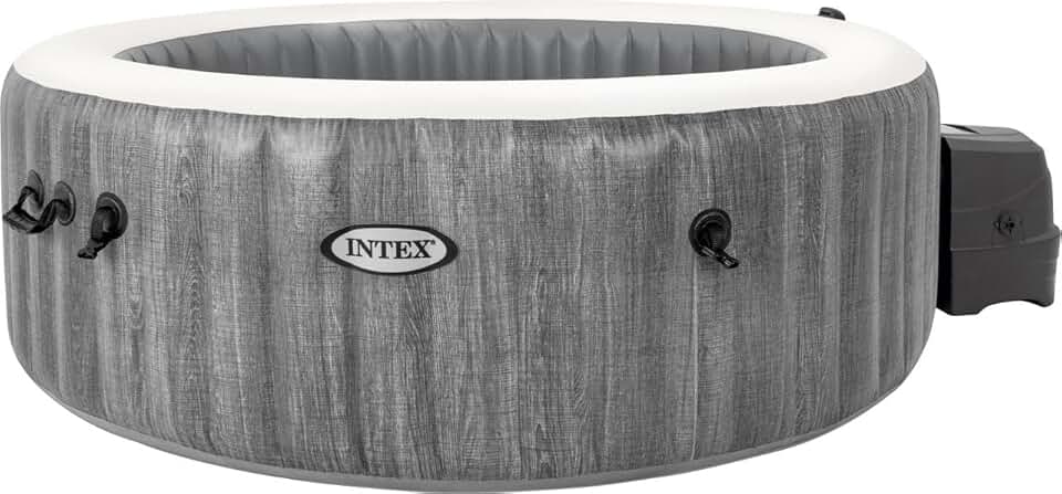 jardinite Whirlpool Spa Bain à remous Greywood Deluxe Ø 196 x 71 cm Gris