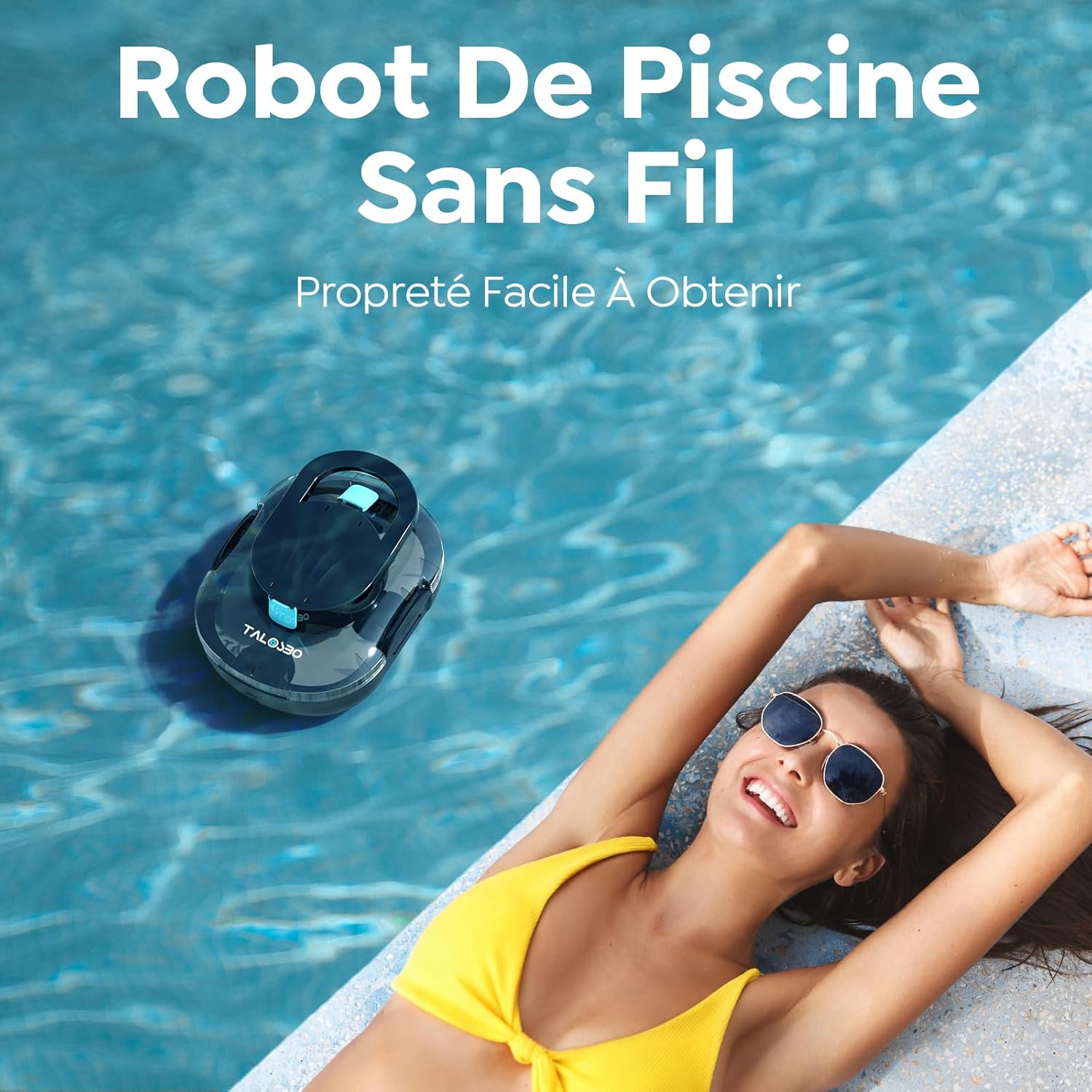 S1PRO - Robot de piscine compact, double moteur, 120 min, 100m² - S1PRO