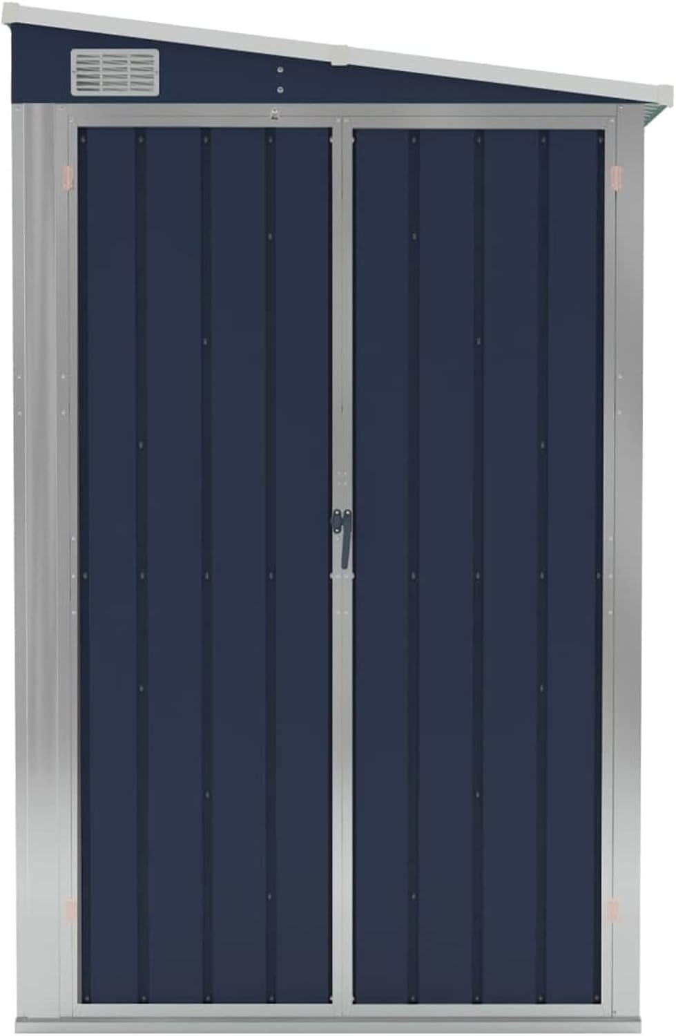 Abri de jardin mural en acier galvanisé 118 x 288 x 178 cm