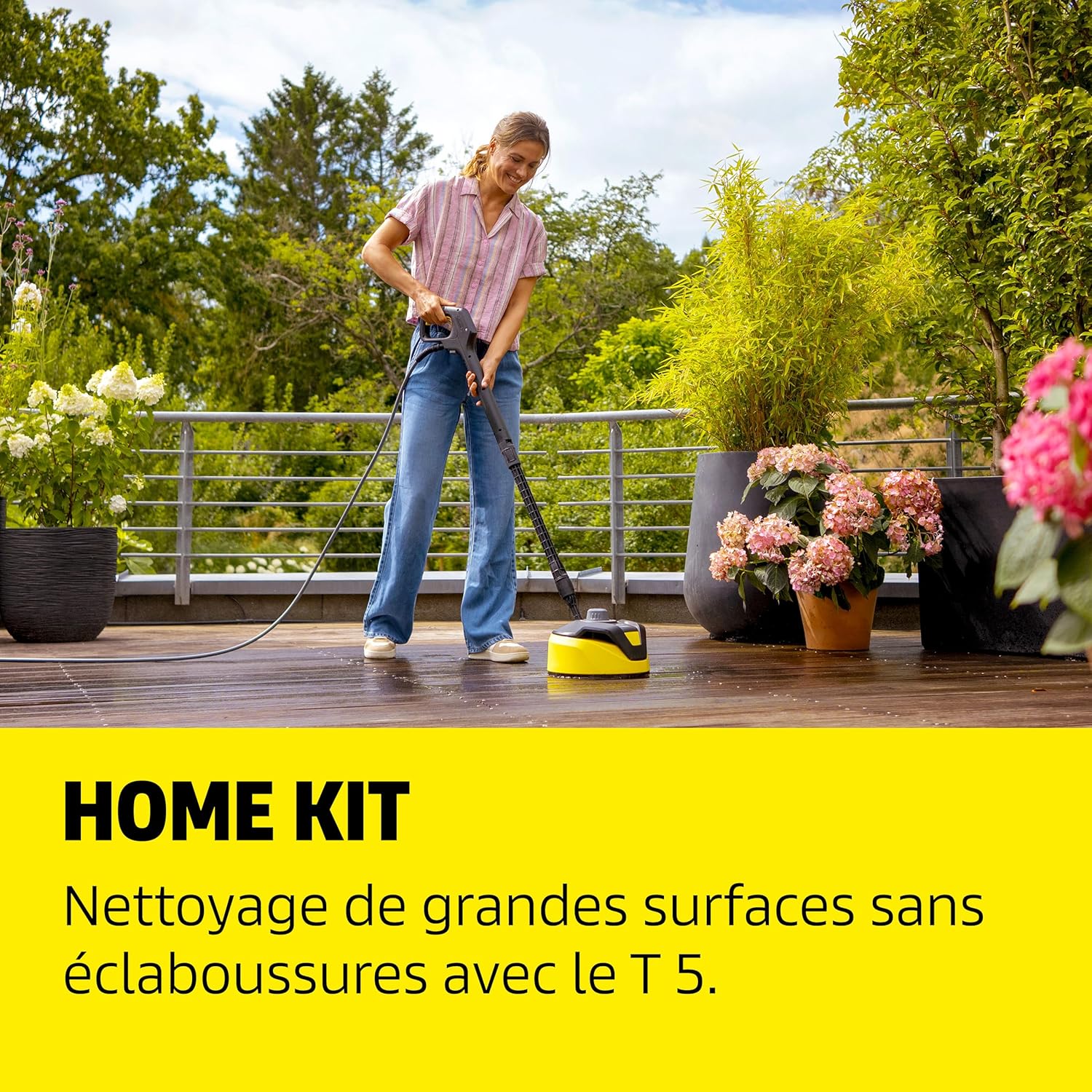 jardinite - K 5 Comfort Premium - 145 bar, 500 l/h, enrouleur, Home Kit