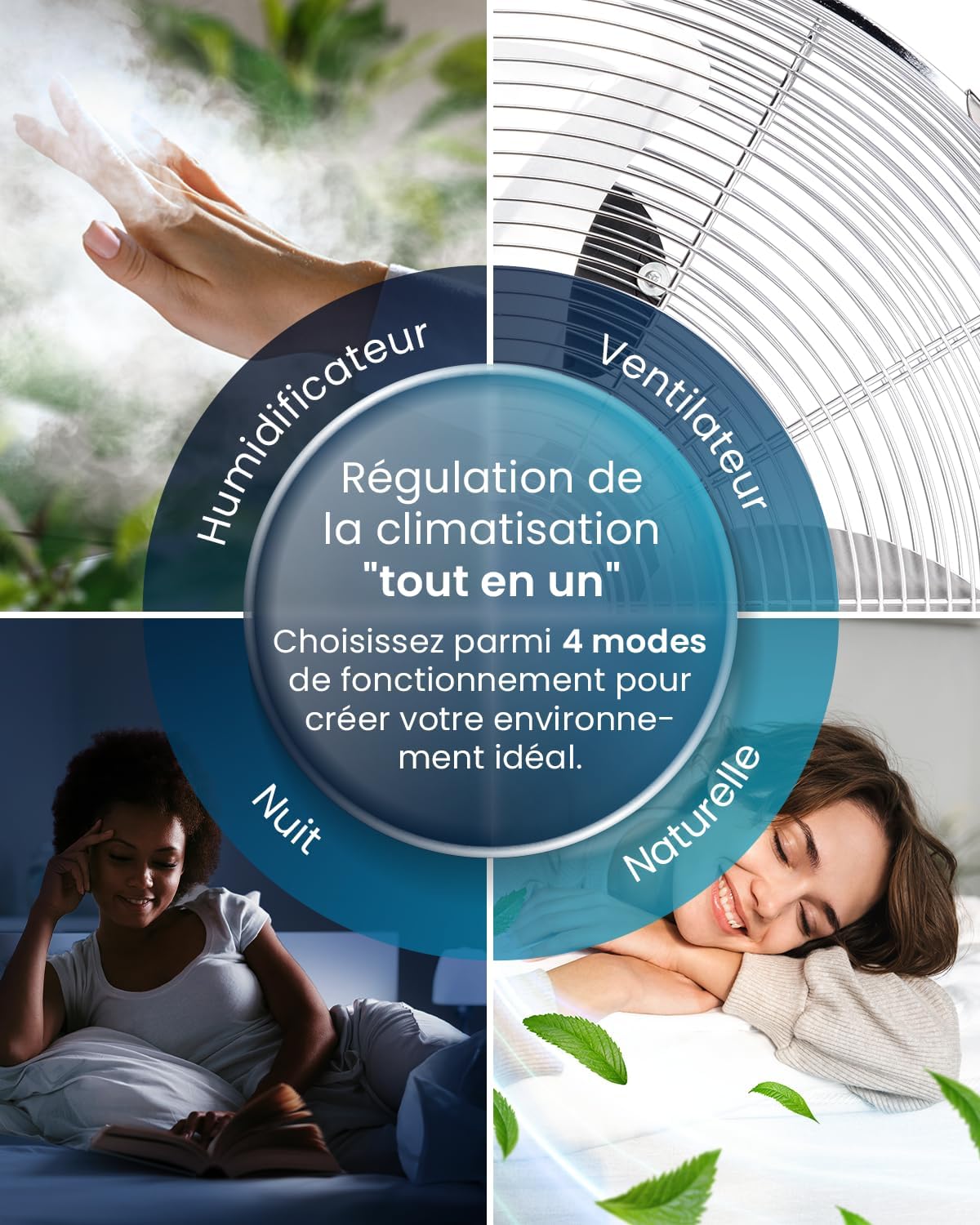 jardinite - OmniAir - 5L - 3 vitesses, 4 modes, minuterie 7h, clim mobile