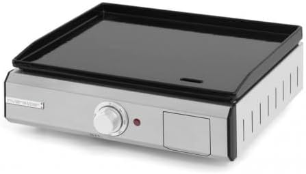Riviera&Bar - Plancha électrique fonte émaillée 1575 cm² - Thermostat réglable, surface antiadhésive, Made in France