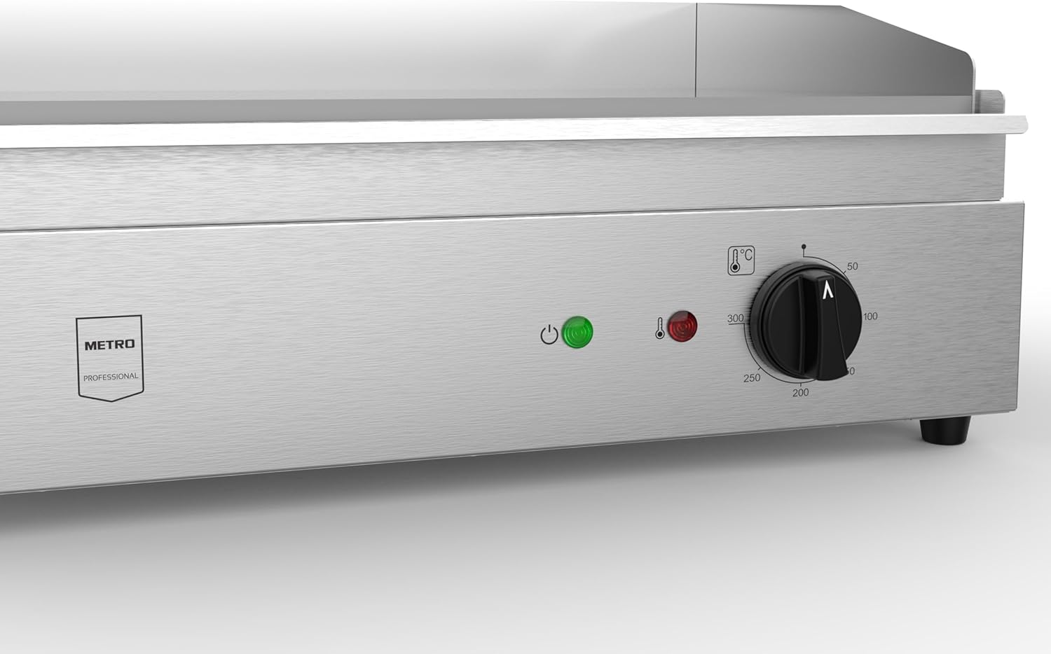 METRO - Plancha électrique inox - 55x41,7x24 cm - ramasse-jus, protection surchauffe - GEG2101