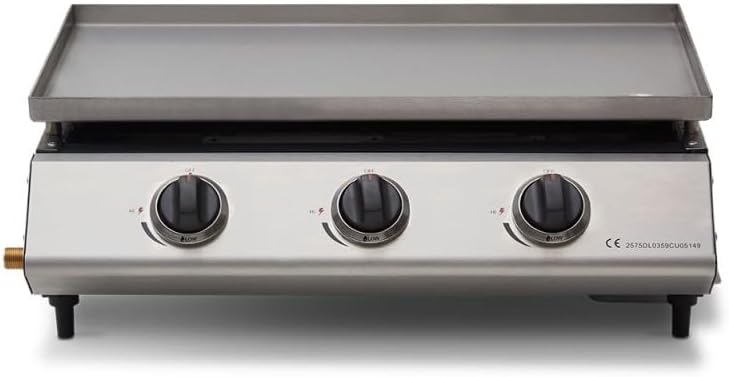 COOKING BOX - Cadix 3 feux - 62x37,5 cm - 3 brûleurs, tiroir graisse, inox