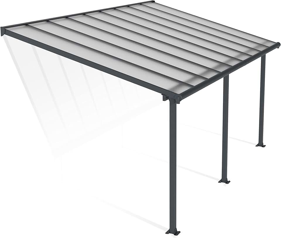 jardinite by jardinite - Olympia - 16.4m² - aluminium & polycarbonate, terrasse, gris