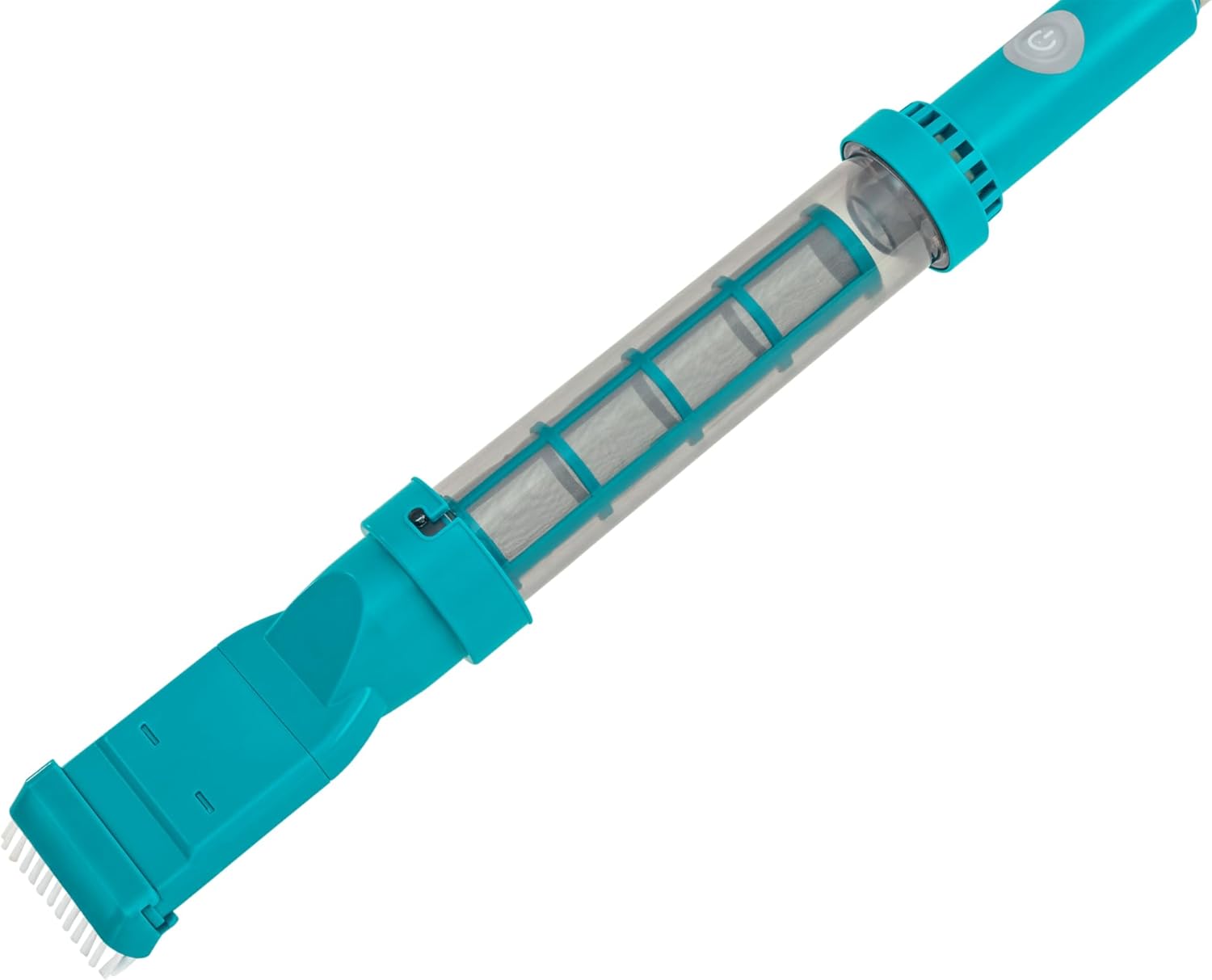 Aspirateur électrique rechargeable - Aquasurge - 6,10m - 50min d'autonomie, 2 têtes inclus