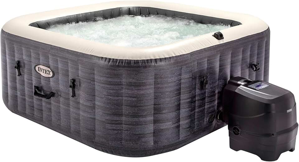 jardinite - Greystone Deluxe - 175x175x71 cm - Spa 4 places, chauffage 2200W, bulles, chlorateur, filtre S2, 55093