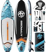 jardinite Planche de paddle gonflable 350 x 89 x 15 cm, 200 kg Extra Wide Stand Up Paddle pour adultes avec