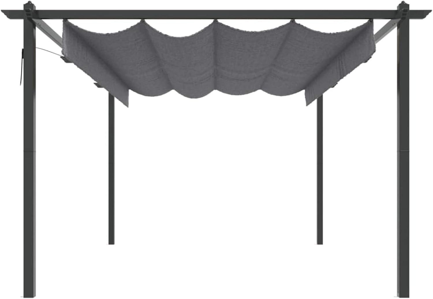 Pergola - toit extensible, étanche, anthracite - 4x3m, jardin, terrasse