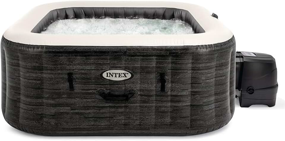 jardinite - Pure Spa Bulles 6 places - spa gonflable gris ardoise - 28452EX